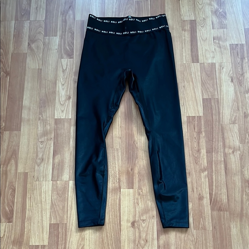 Noli Black MVP Liquid Leggings - Gloss Black